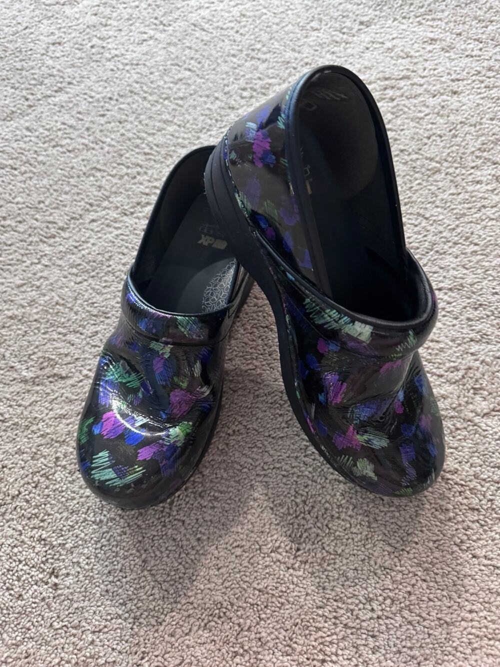 Dansko Professional XP 2.0 Colored Pencil Patent Clogs Women Size 40/US 9.5 - 10